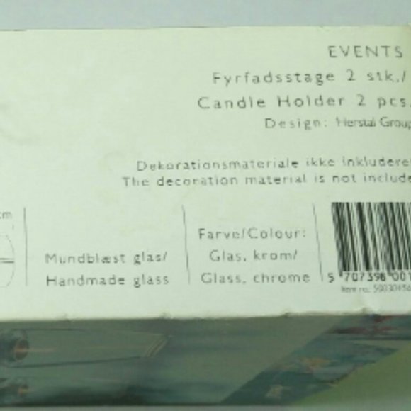 Vintage Herstal Glass Candle Holder 2st. - Picture 12 of 16